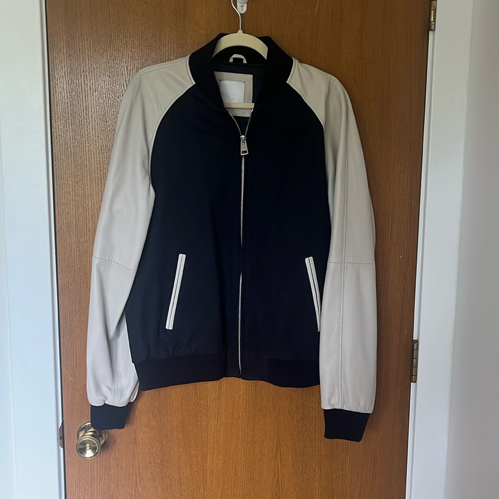 Leather Bomber Jacket